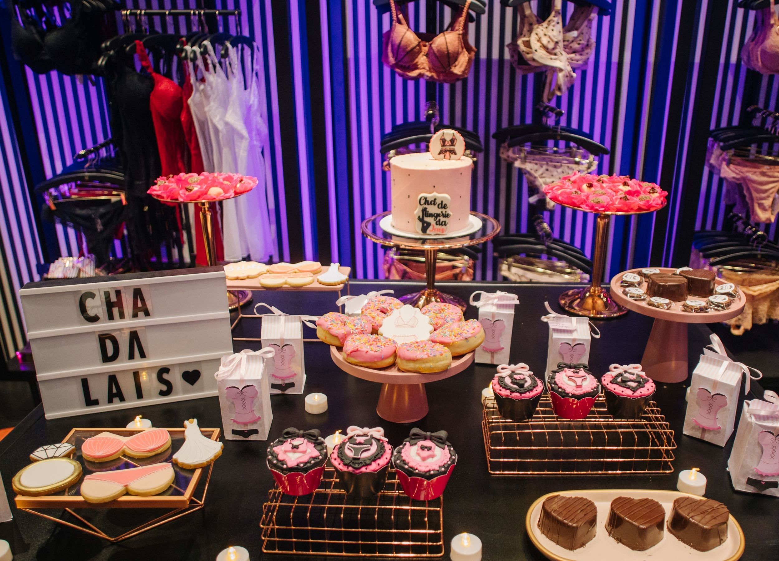 cha de langerie ideias