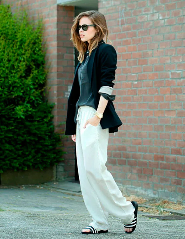 chinelo lacoste casual chic