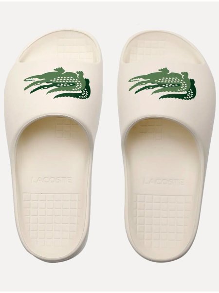 chinelo lacoste branco streetwear