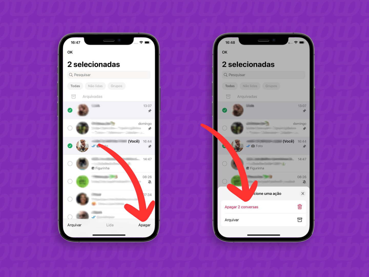 Diferenças ao apagar mídias do WhatsApp: iPhone vs Android