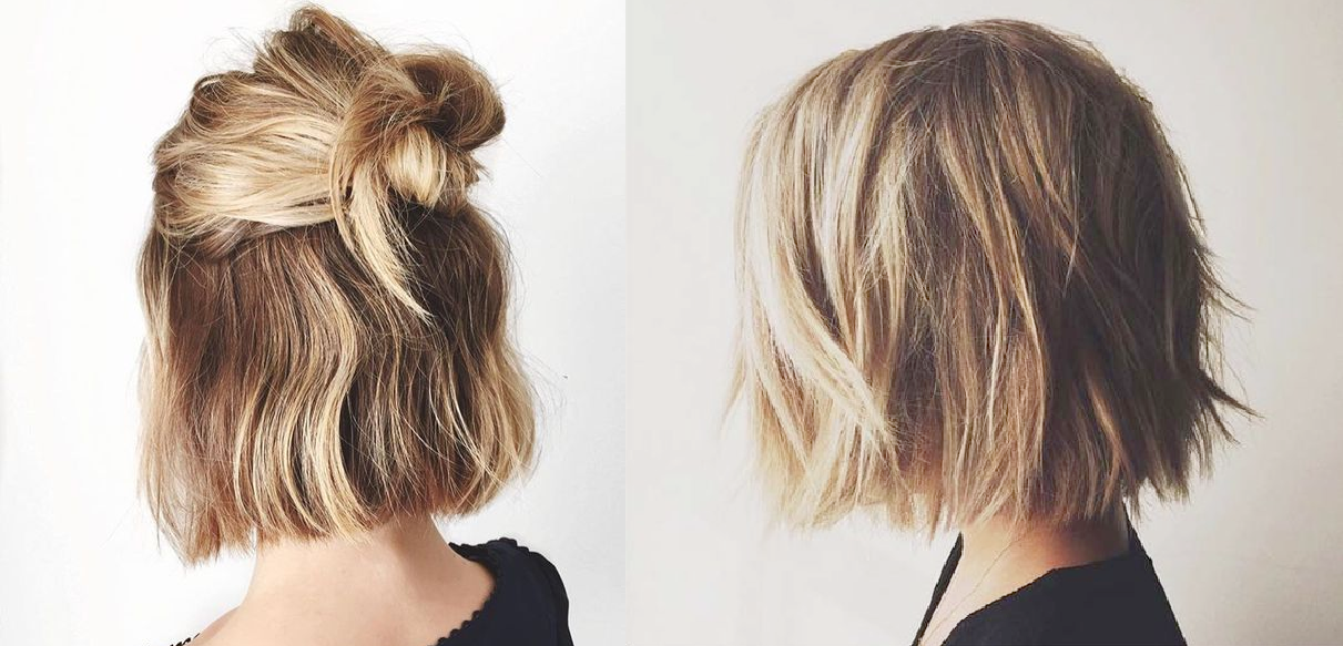corte de cabelo reto com elástico