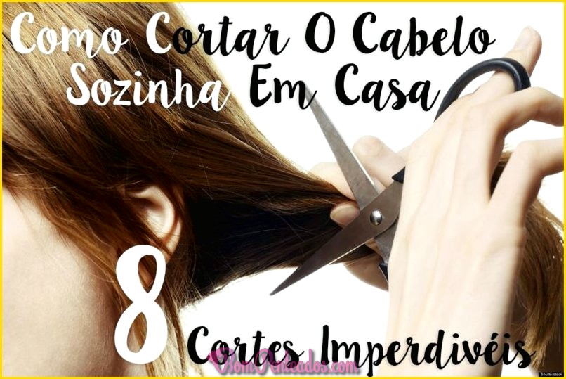 corte de cabelo feminino sozinha passo a passo