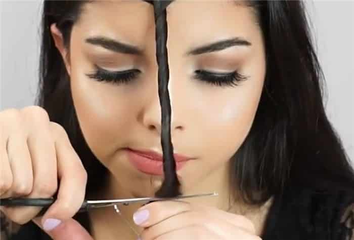 corte de cabelo feminino sozinha passo a passo