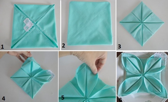 dobras de guardanapo de papel para natal