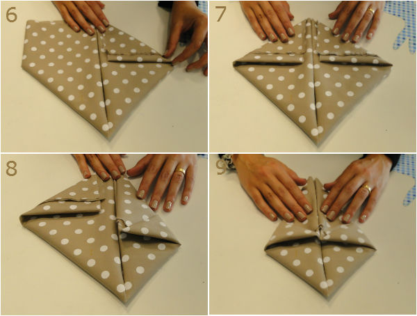 como usar guardanapo de papel na mesa posta