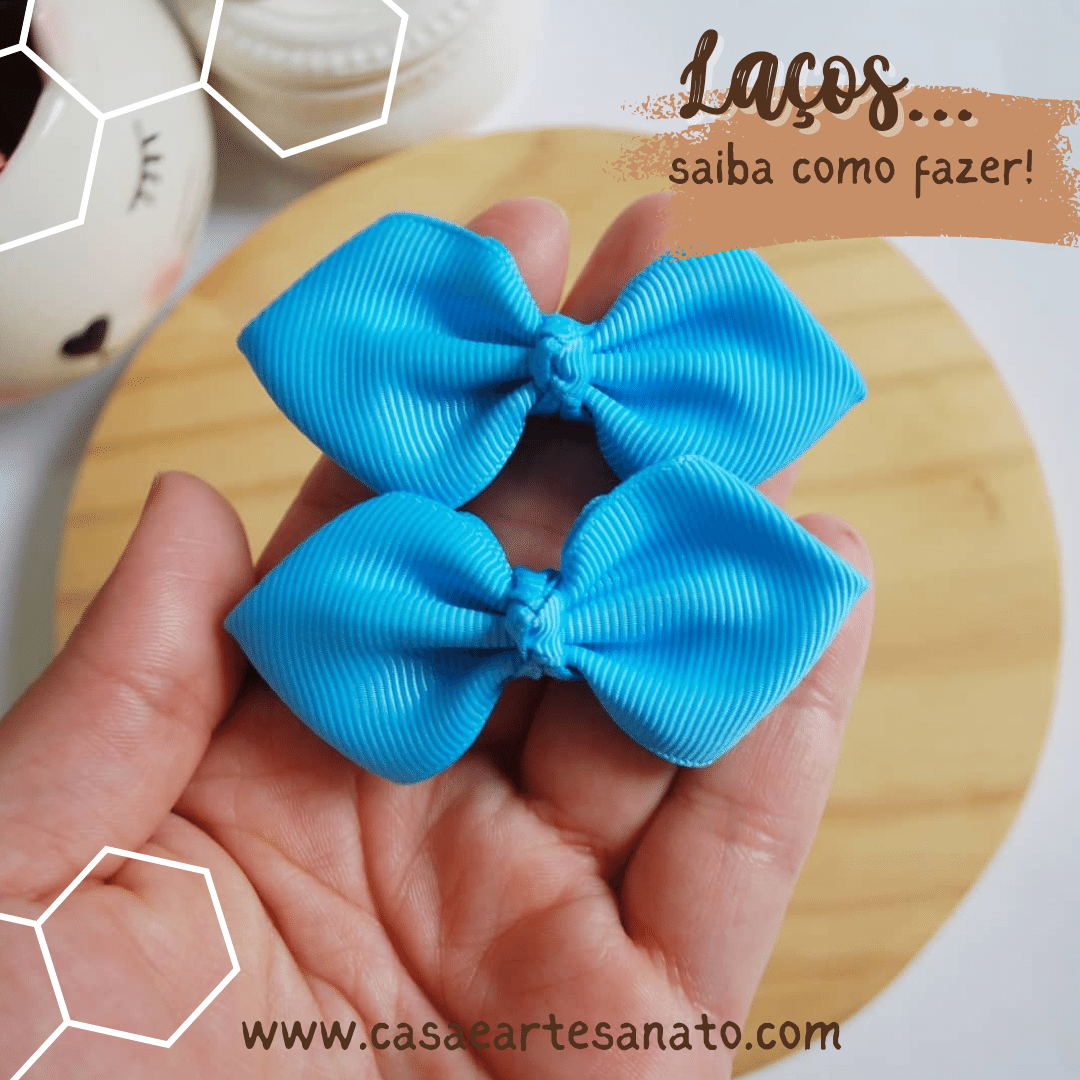 como fazer laços para cabelo de tecido