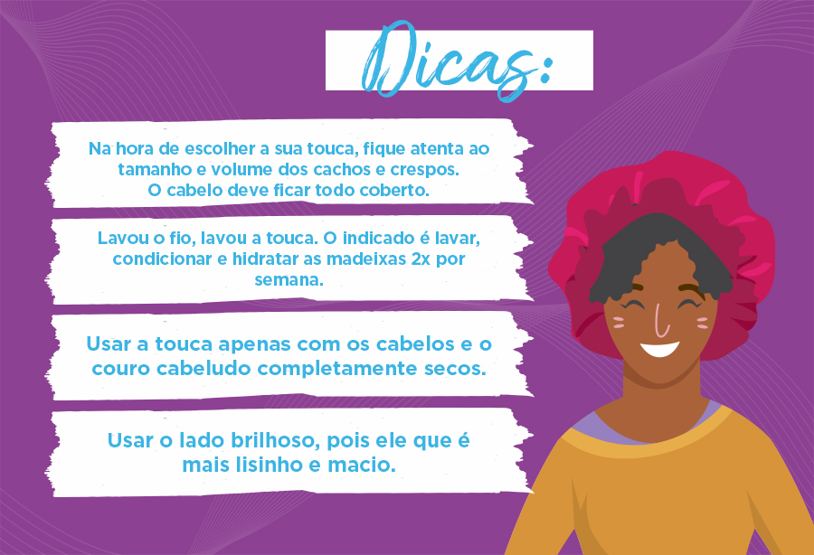 como usar touca de cetim para dormir
