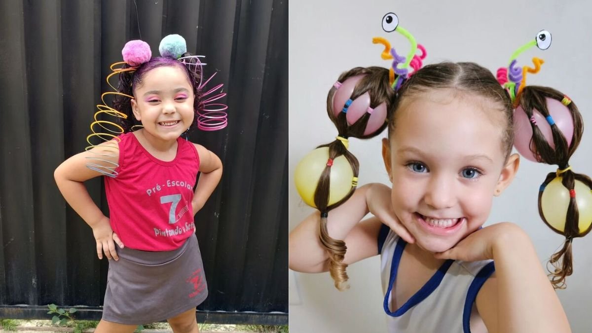 como fazer cabelo maluco para festa junina