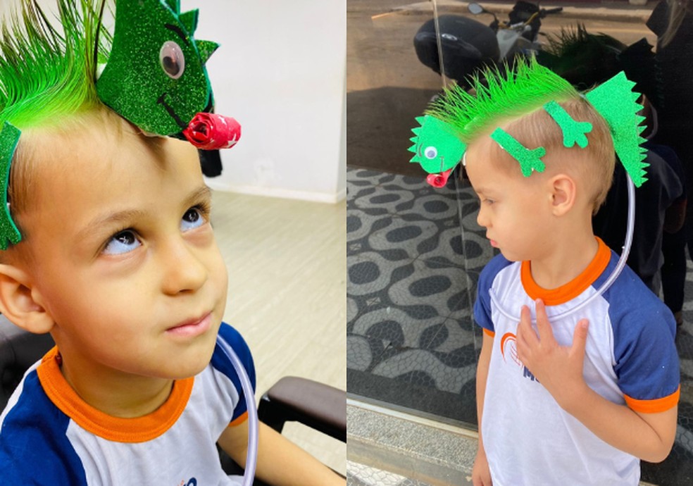 cabelo maluco de personagem infantil