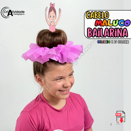 cabelo maluco para o dia do cabelo maluco