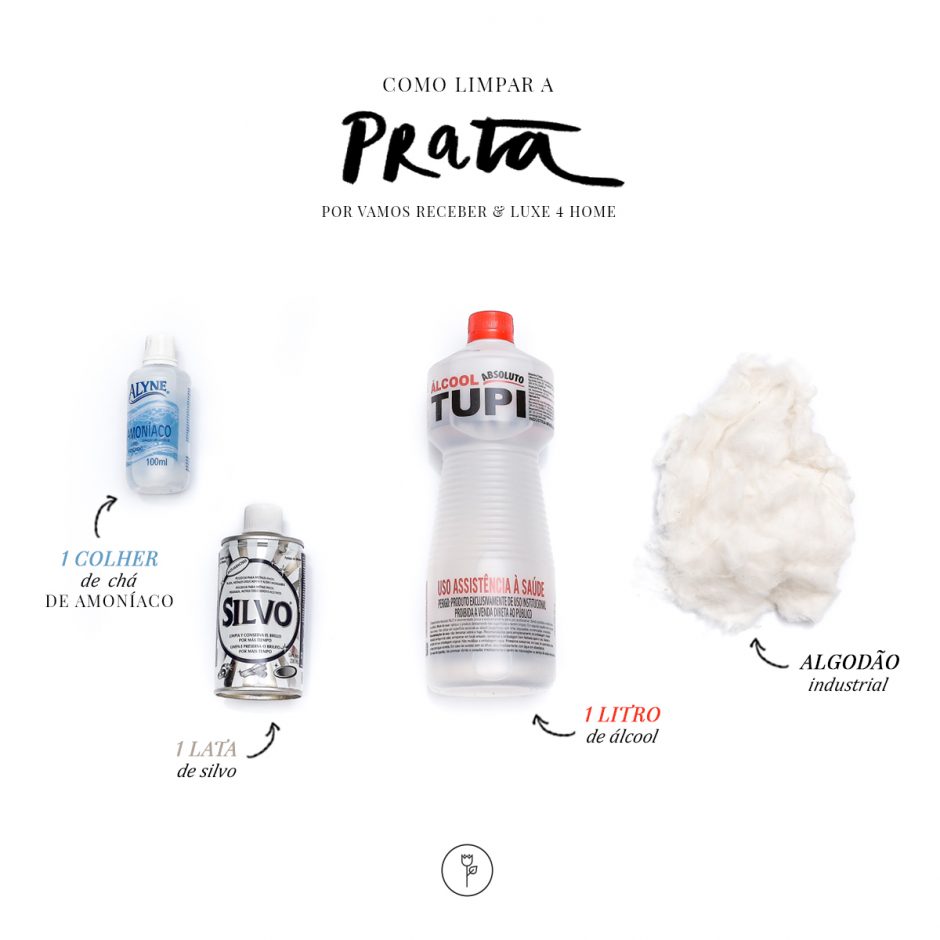 melhores receitas caseiras para limpar prata