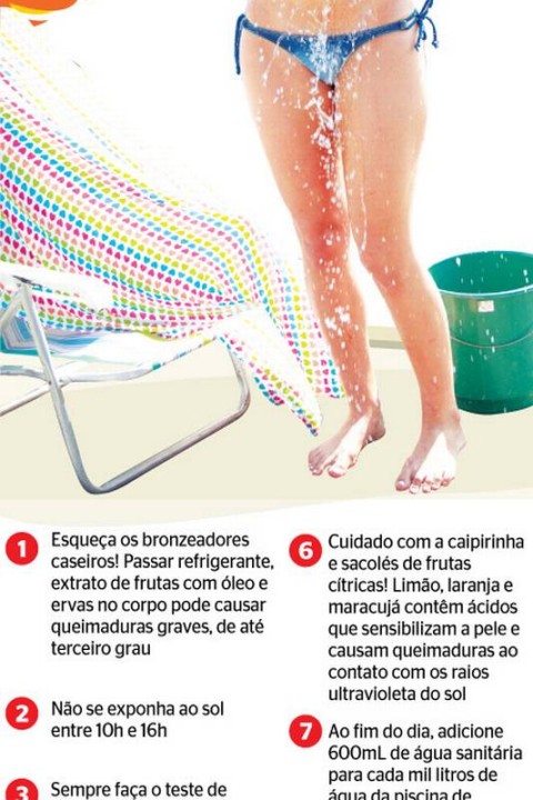 bronzeamento natural em casa