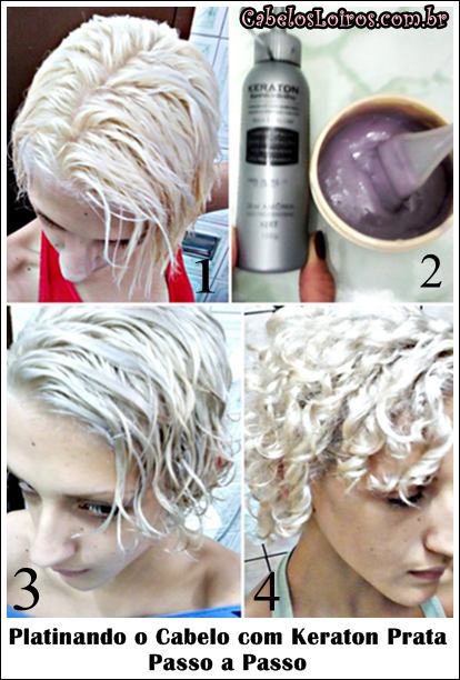 como platinar o cabelo com tinta