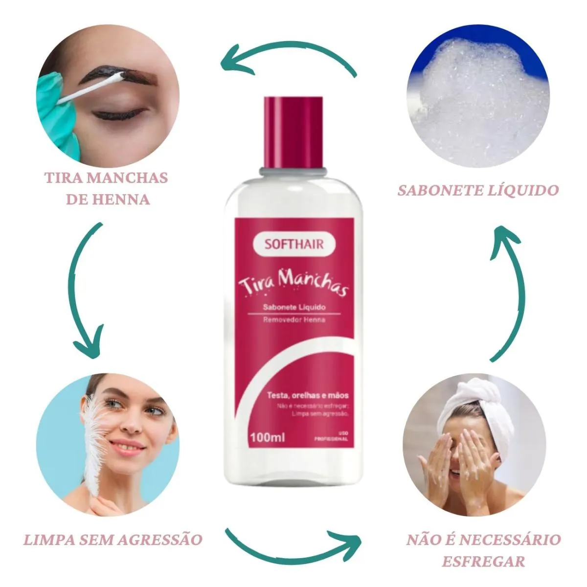 como tirar a henna da sobrancelha