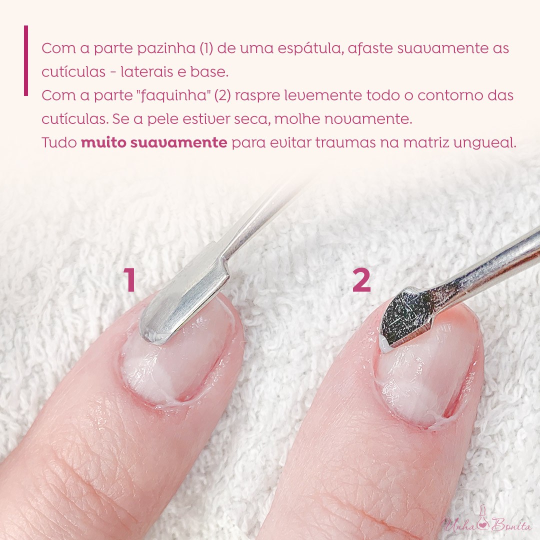 como tirar cutícula sem machucar