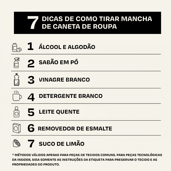 como tirar tinta de caneta da roupa