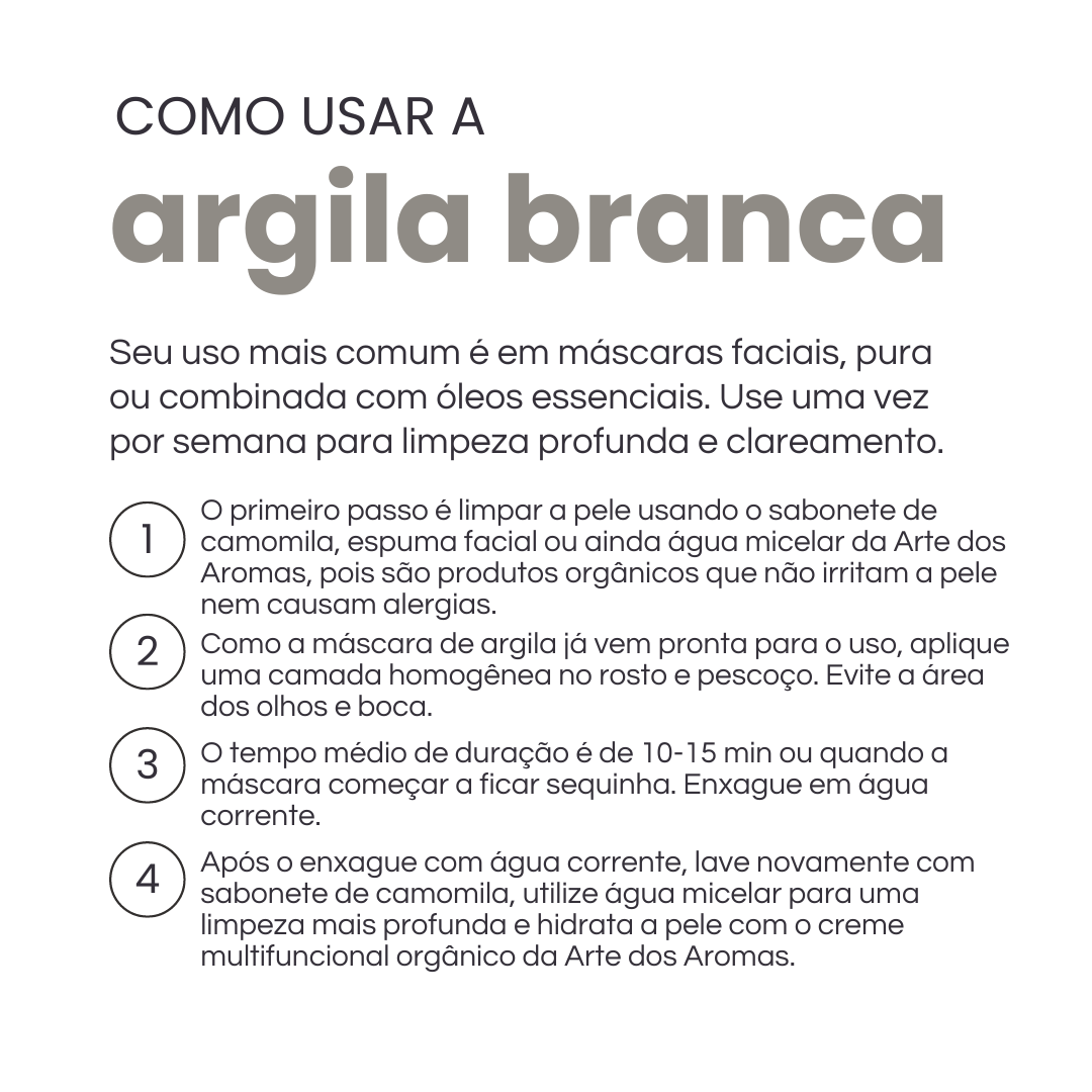como diluir argila para máscara facial