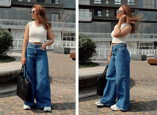 como usar camiseta larga feminina