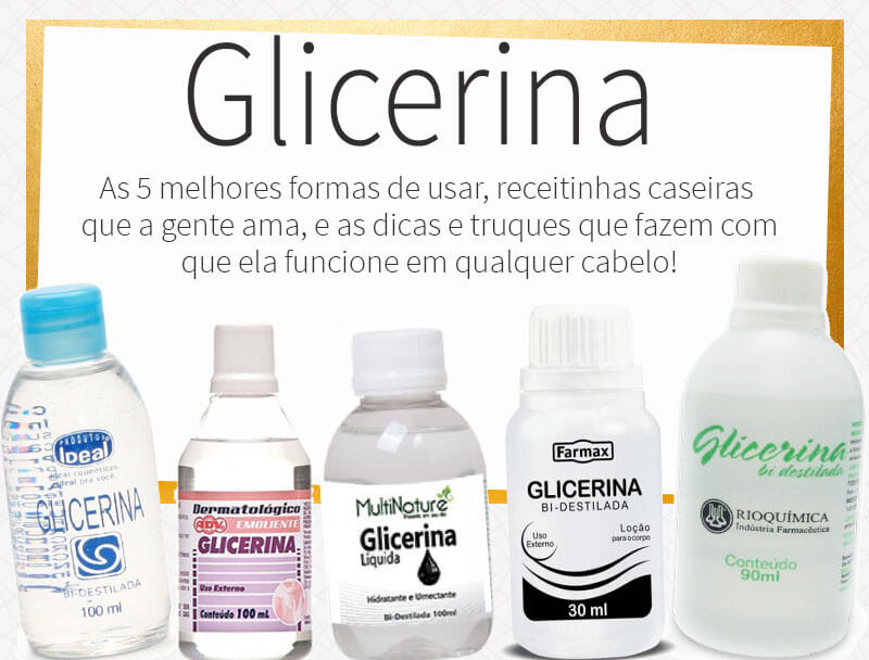 como usar glicerina no cabelo para hidratar