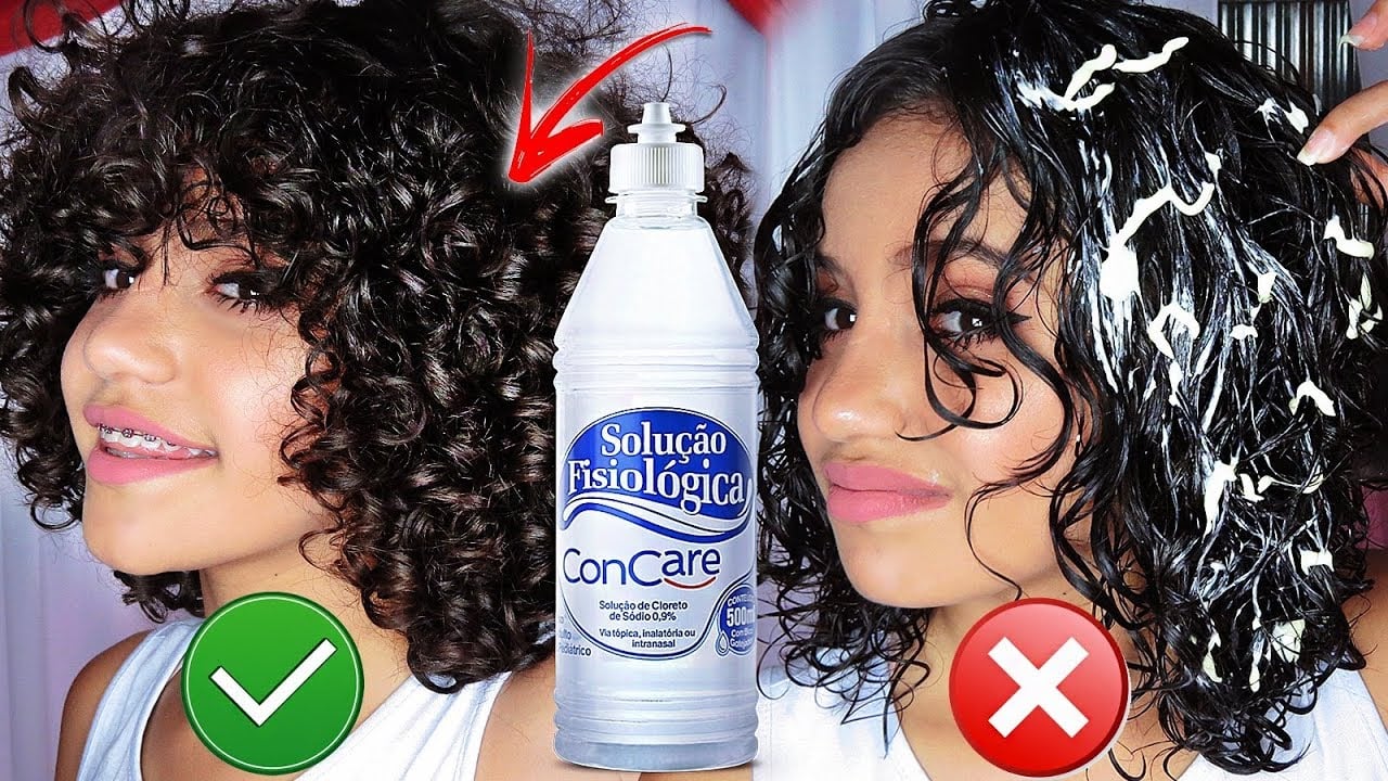 soro fisiológico cabelo cacheado