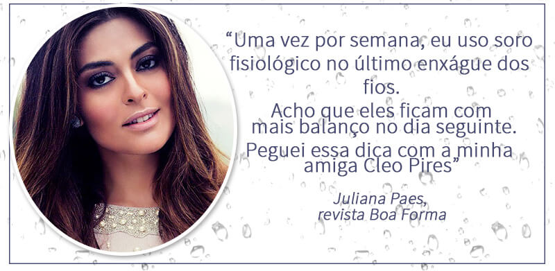 soro fisiológico cabelo liso