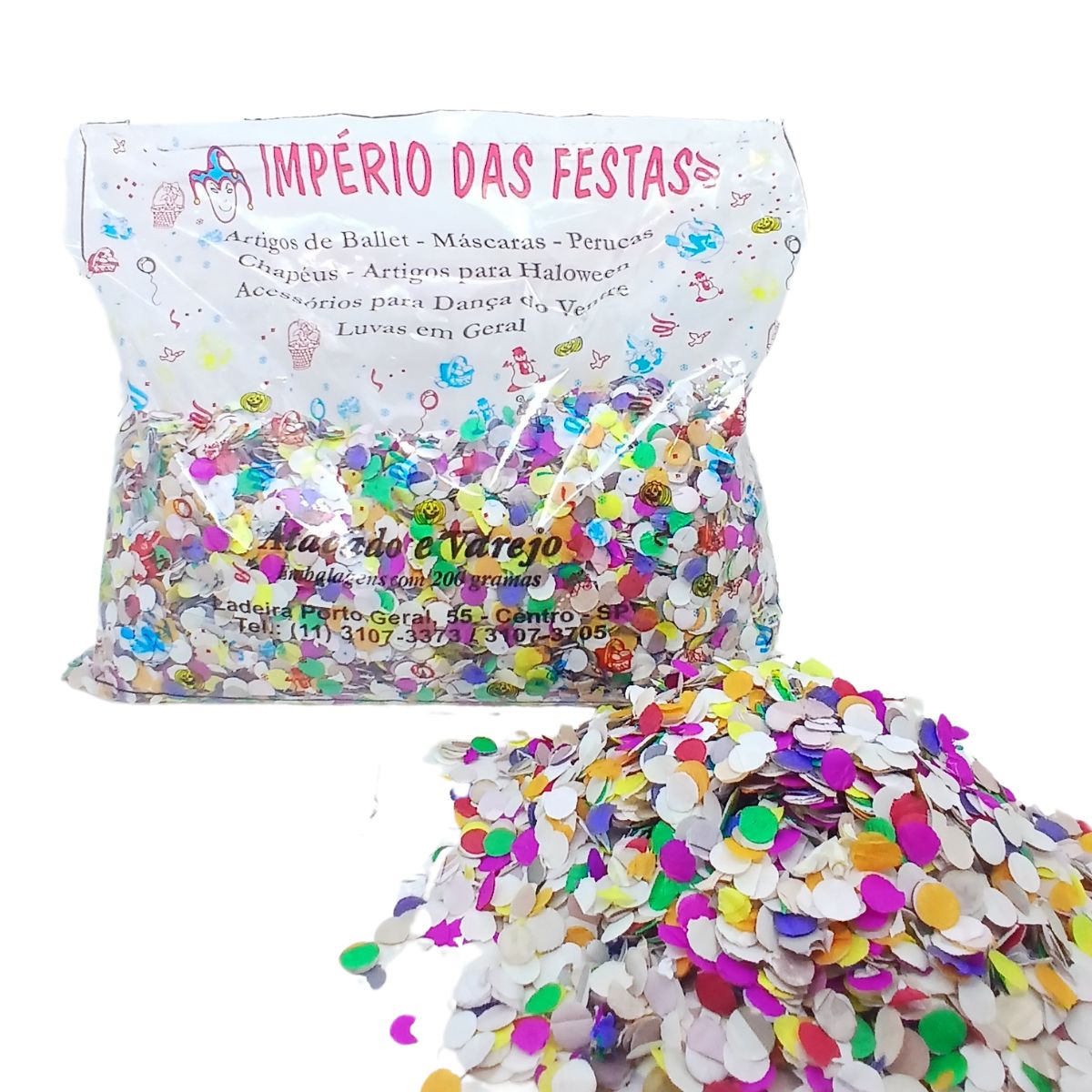 confete colorido