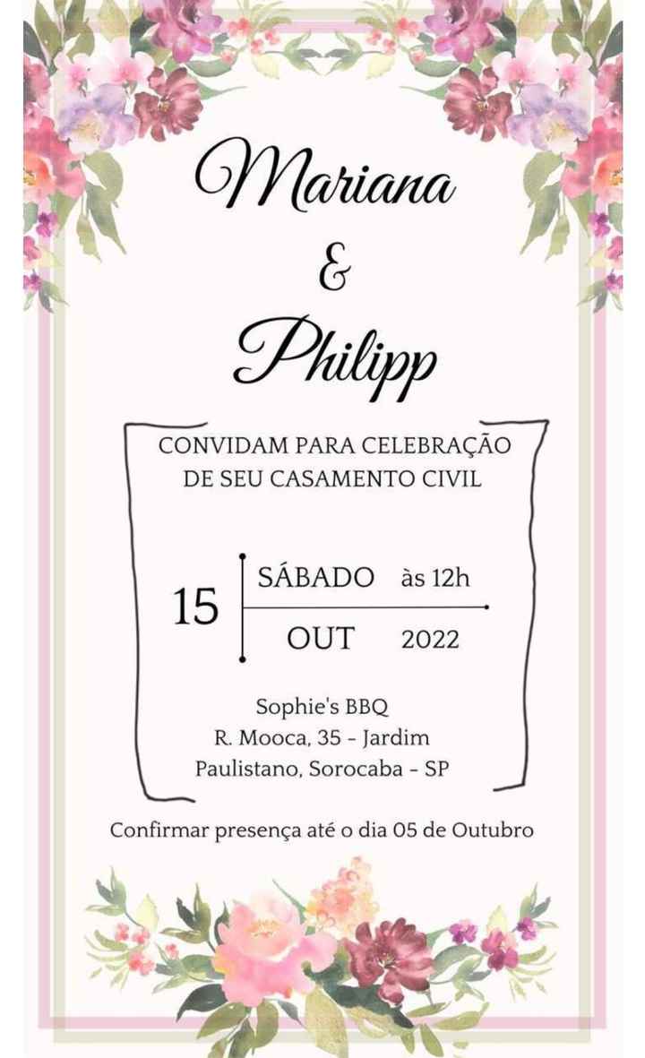 convite casamento civil e religioso