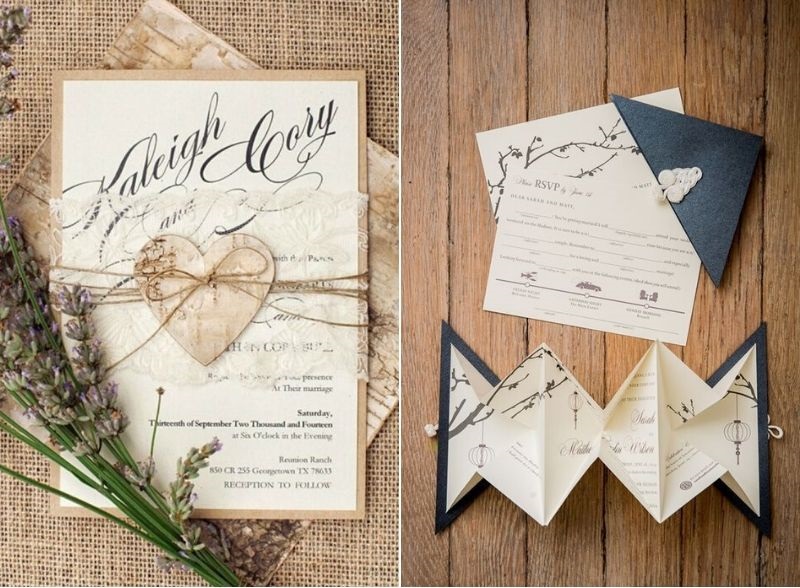 convite de casamento com design clean