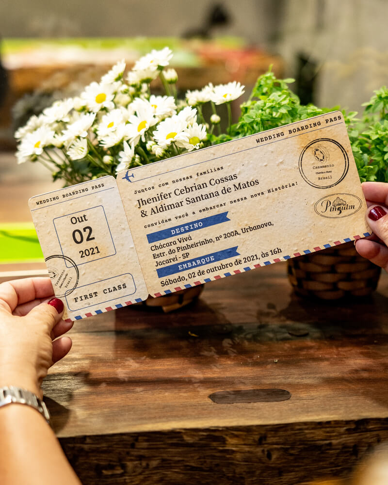 convite de casamento pronto