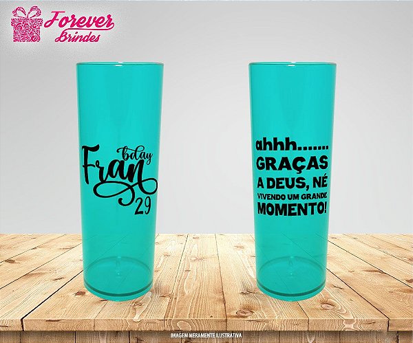 Copo long drink personalizado tema infantil