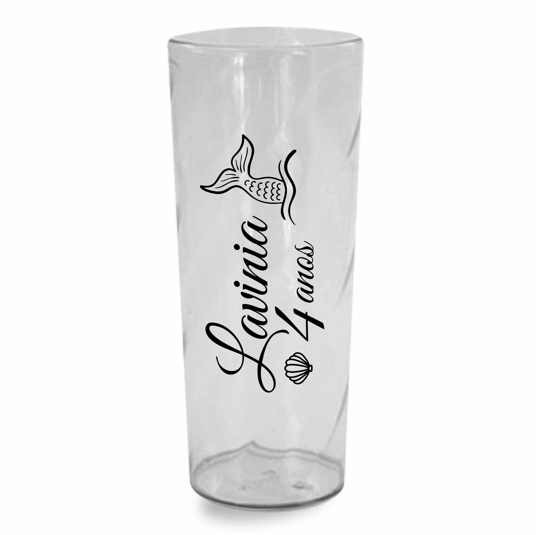 Copo de acrílico personalizado para aniversário