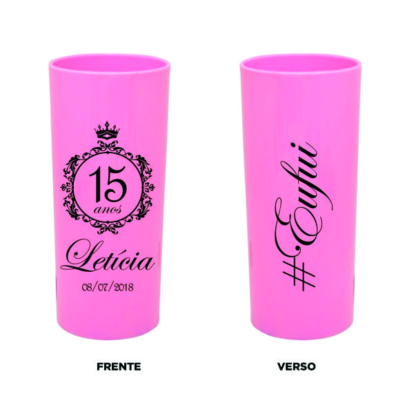 Copo long drink personalizado tema infantil