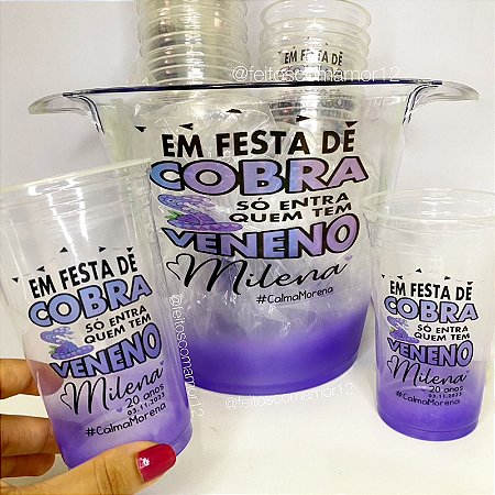 Kit copos personalizados para festa de 15 anos