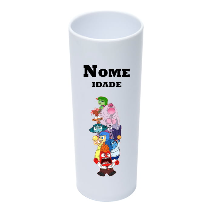 Copo twister com canudo personalizado