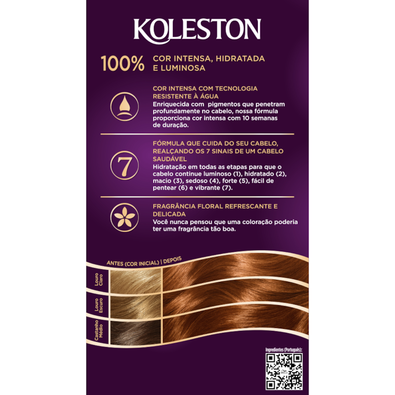 cor de cabelo chocolate acobreado