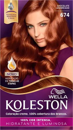 cor de cabelo chocolate acobreado