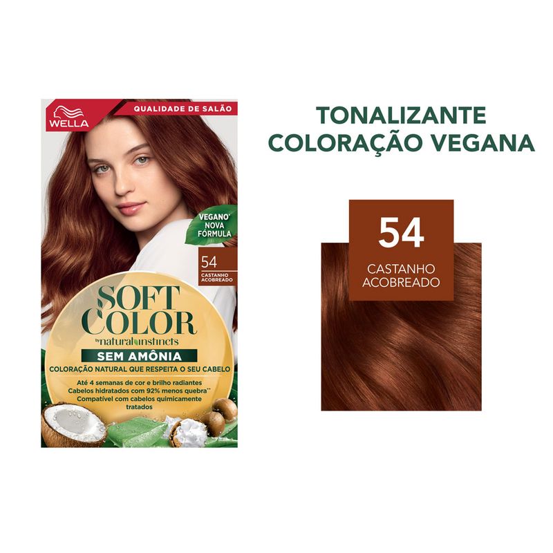 cor de cabelo chocolate acobreado