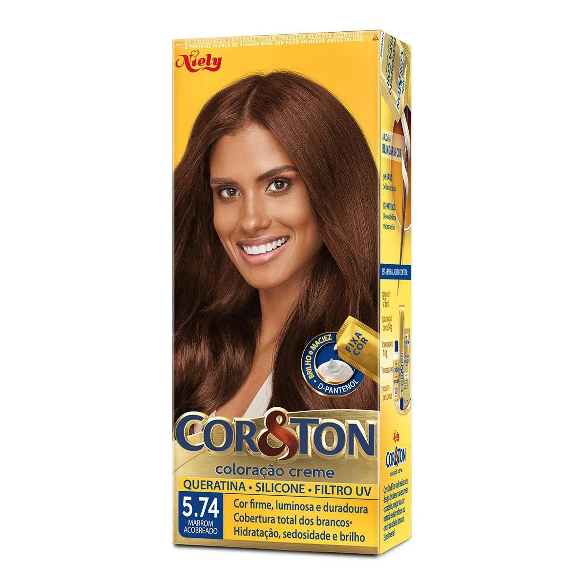 cor de cabelo chocolate acobreado