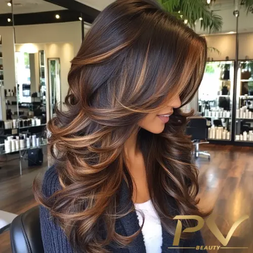 cor de cabelo chocolate para morenas