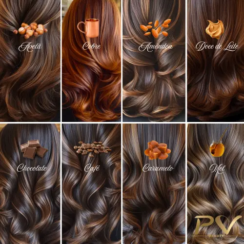 cabelo morena iluminada