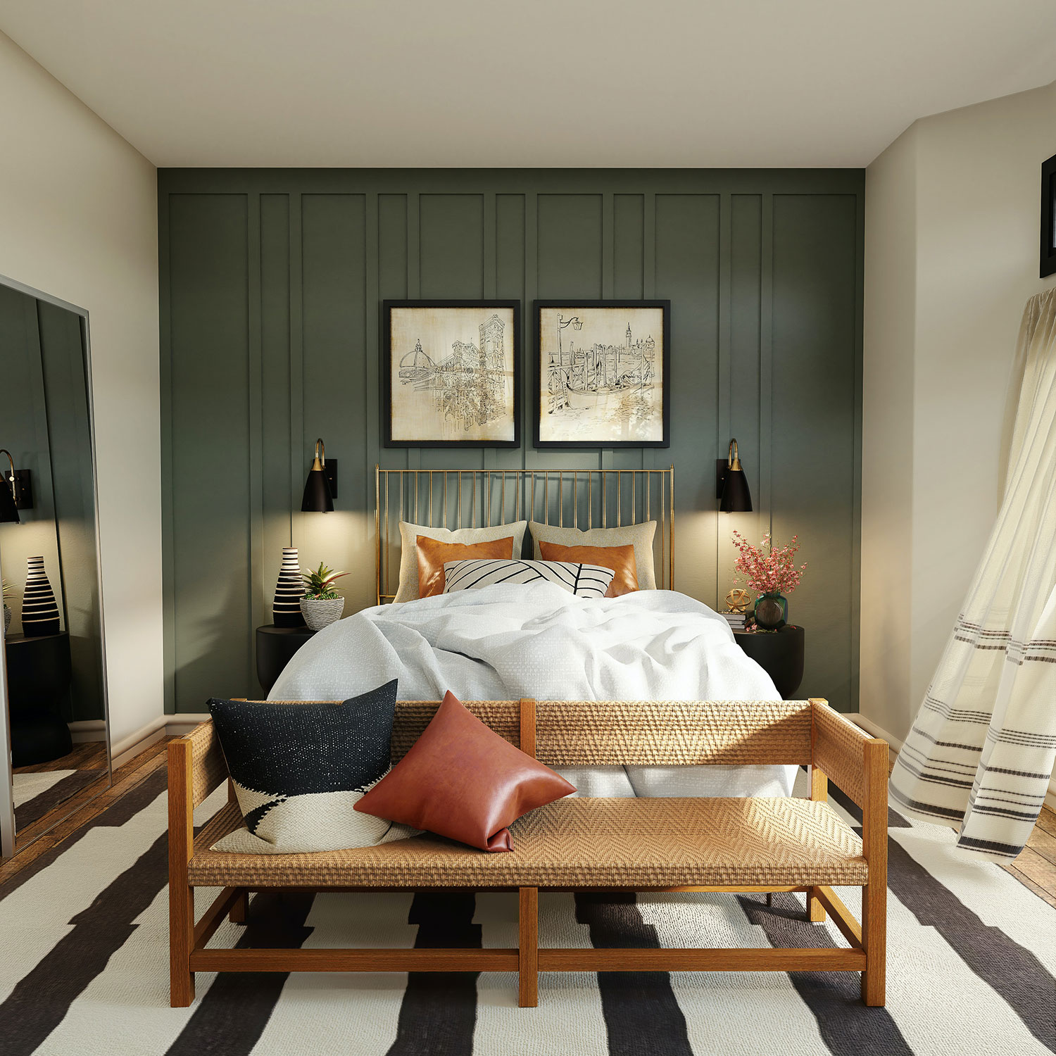 combinação de cores para quarto