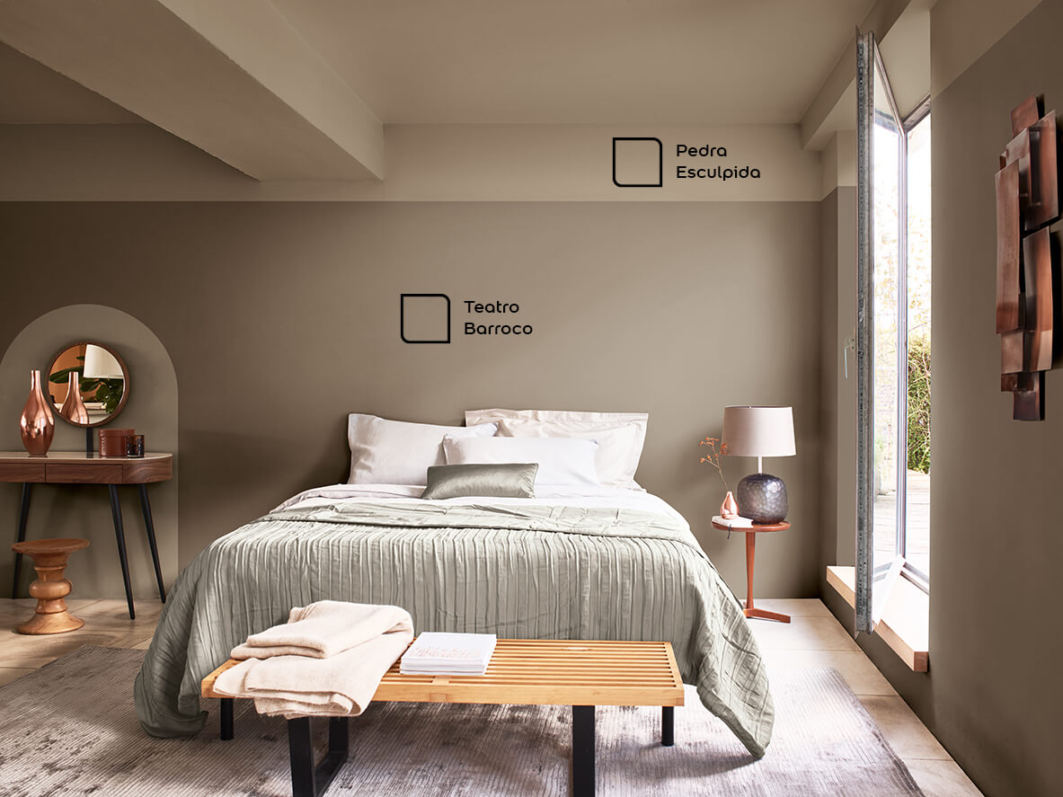 combinação de cores para quarto
