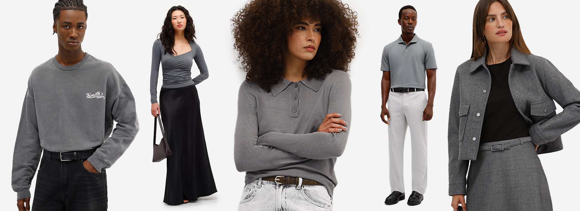 estilo formal com calça cinza