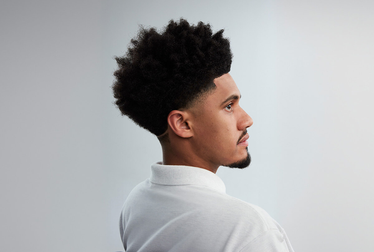 taper fade cabelo liso riscos