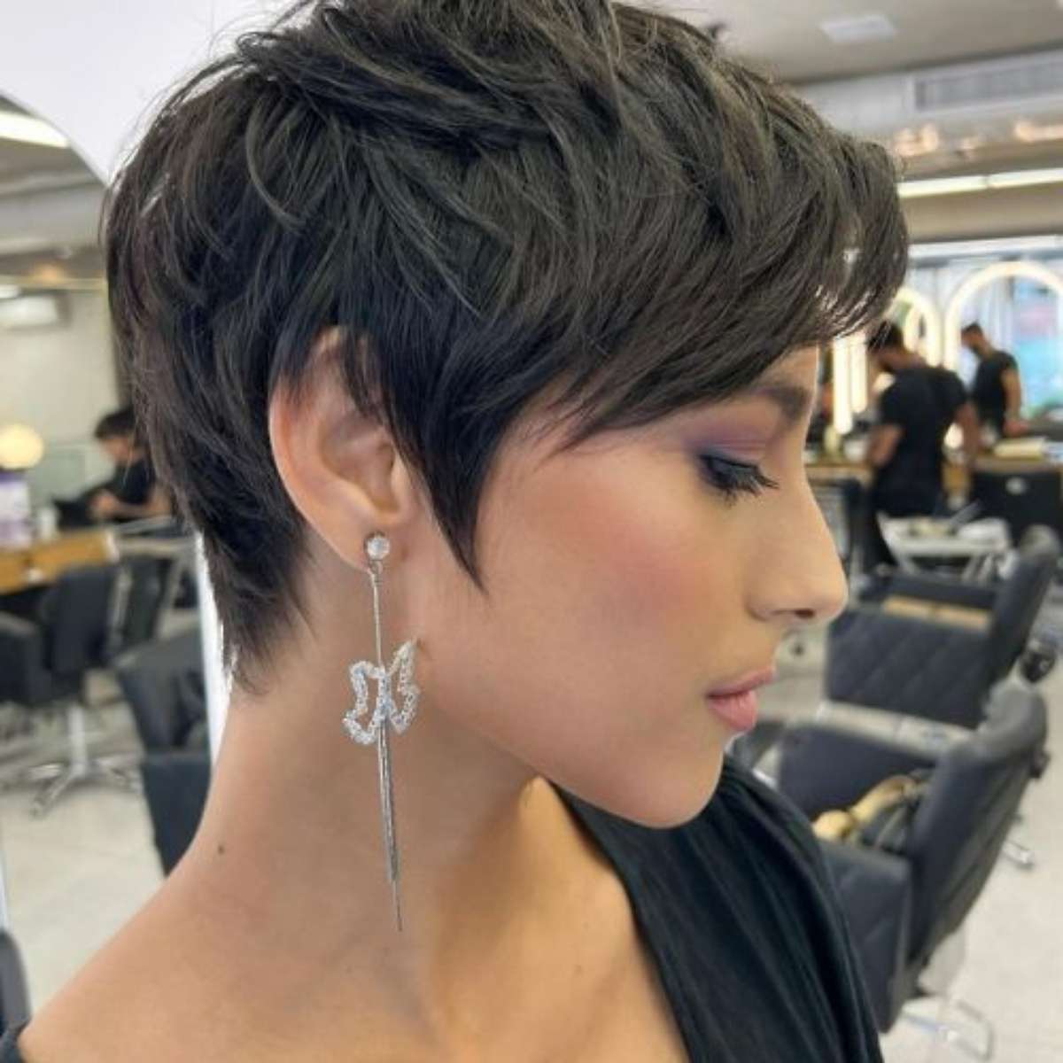 corte curto cabelo fino liso e pouco