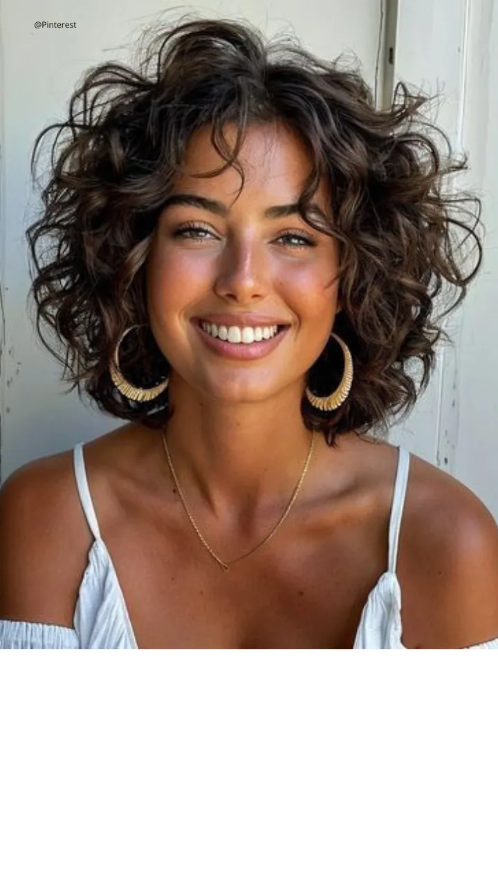 corte em camadas para cabelo ondulado curto