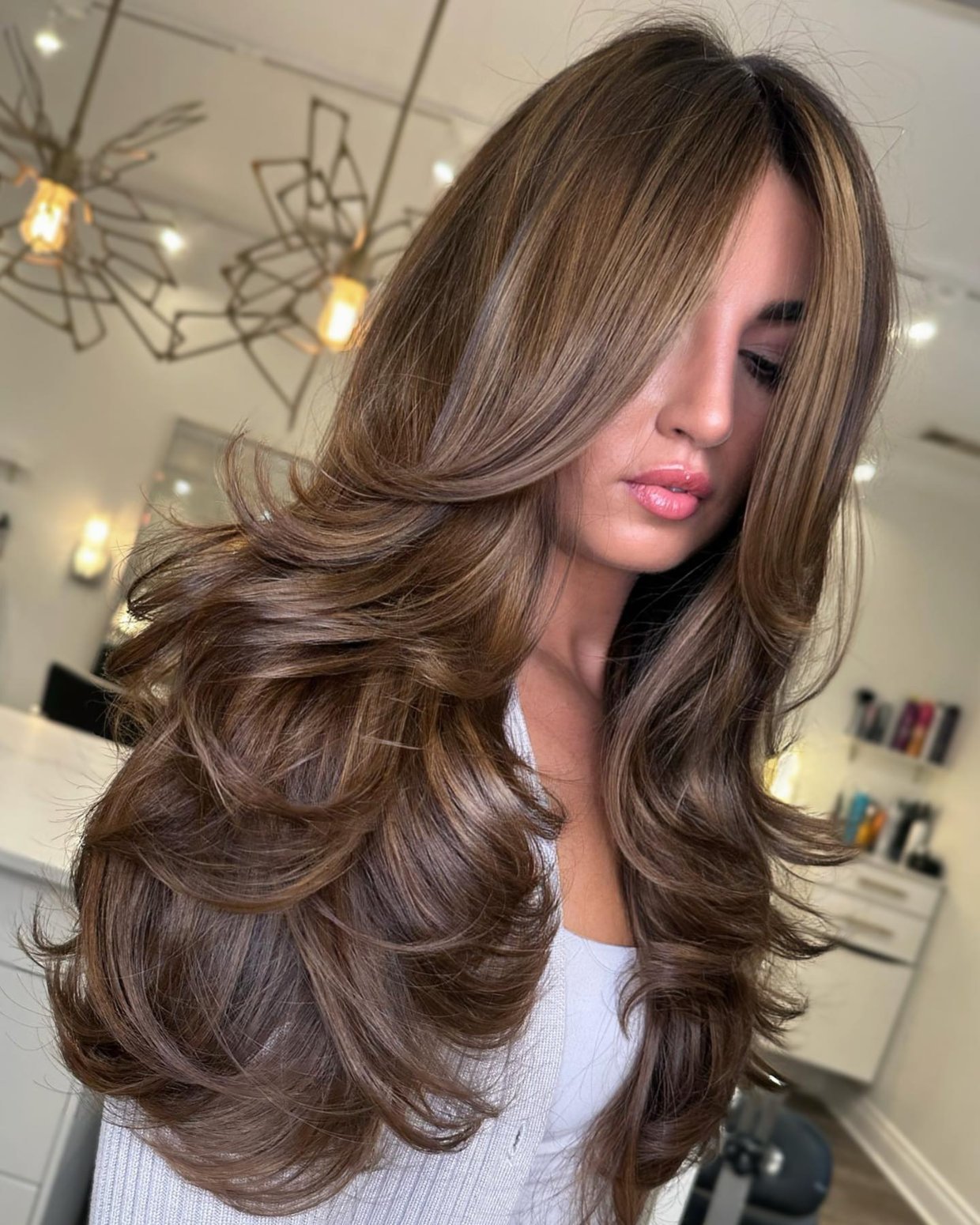 corte butterfly para cabelo médio