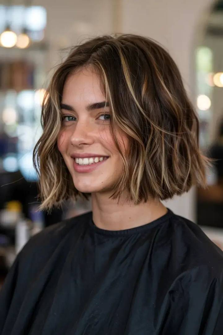 inspiração corte chanel moderno para cabelos cacheados