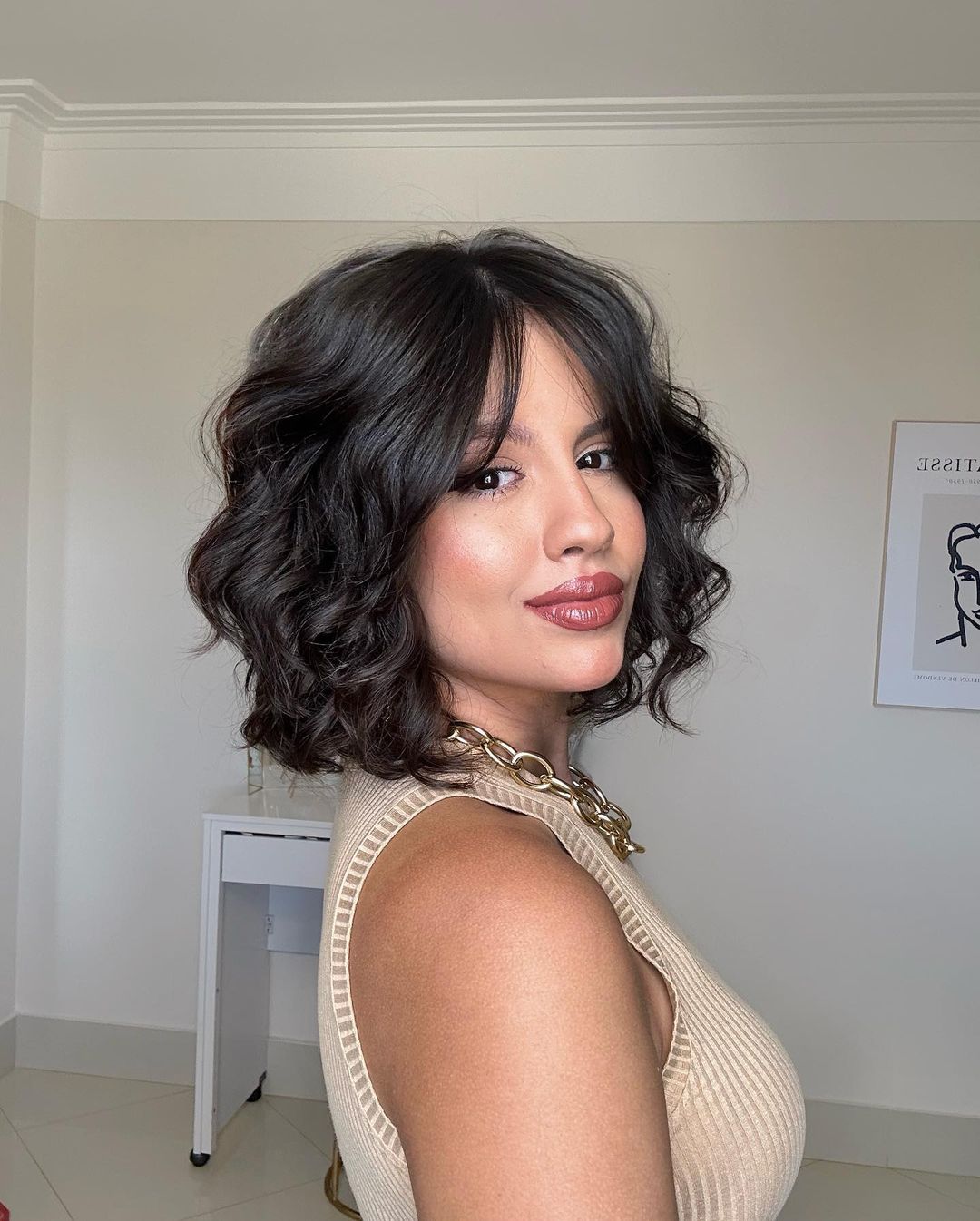 corte de cabelo chanel repicado