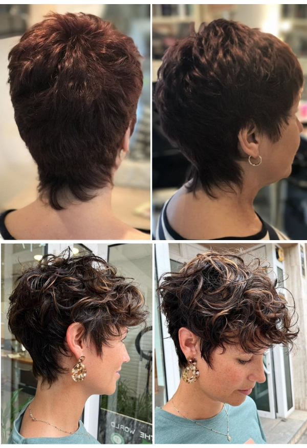 bixie cut camadas